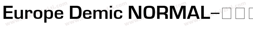 Europe Demic NORMAL字体转换